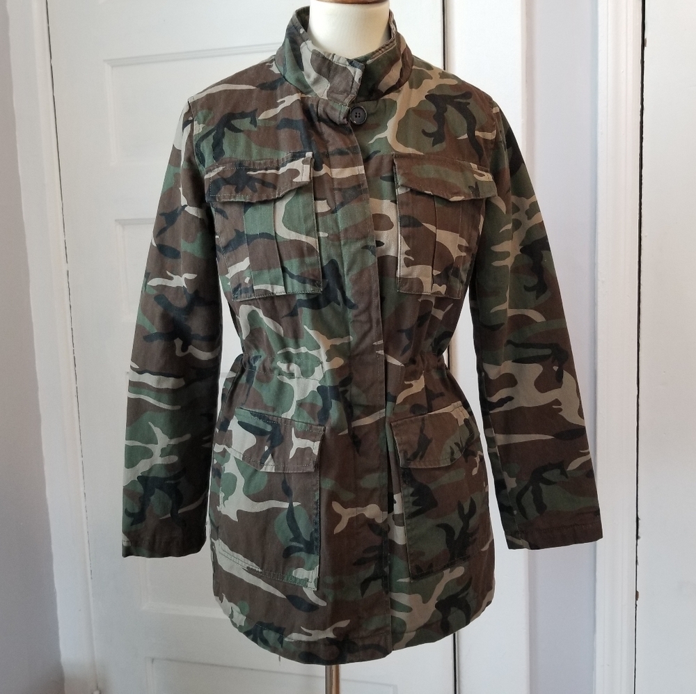Charlotte Russe Camo Utility Jacket, Size S - Picture 12 of 14